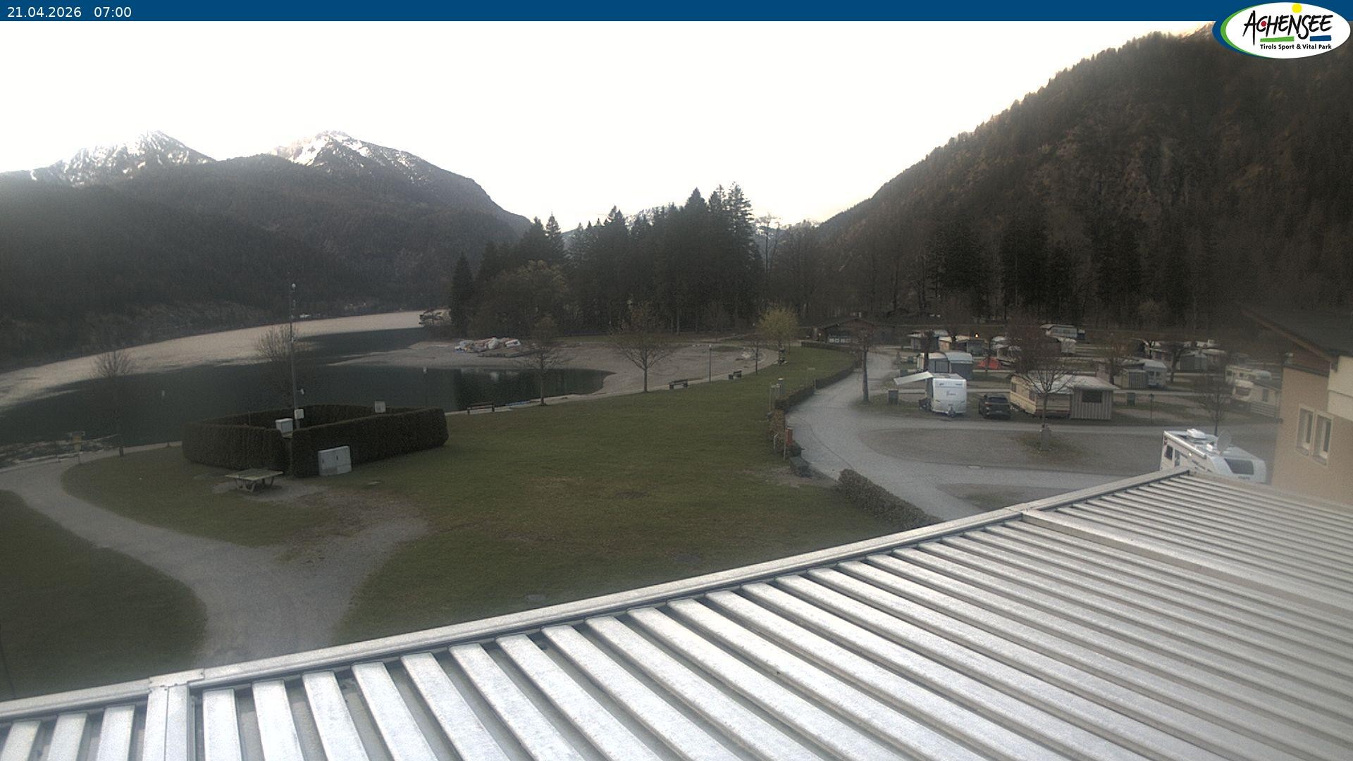 Archived image Webcam Camping ground Achensee