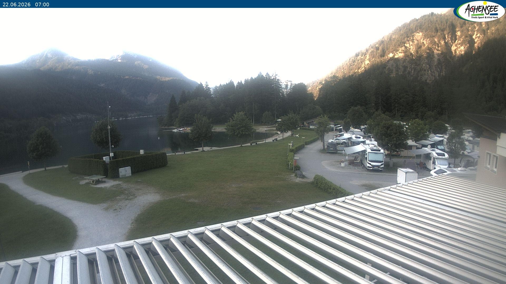 Archived image Webcam Camping ground Achensee
