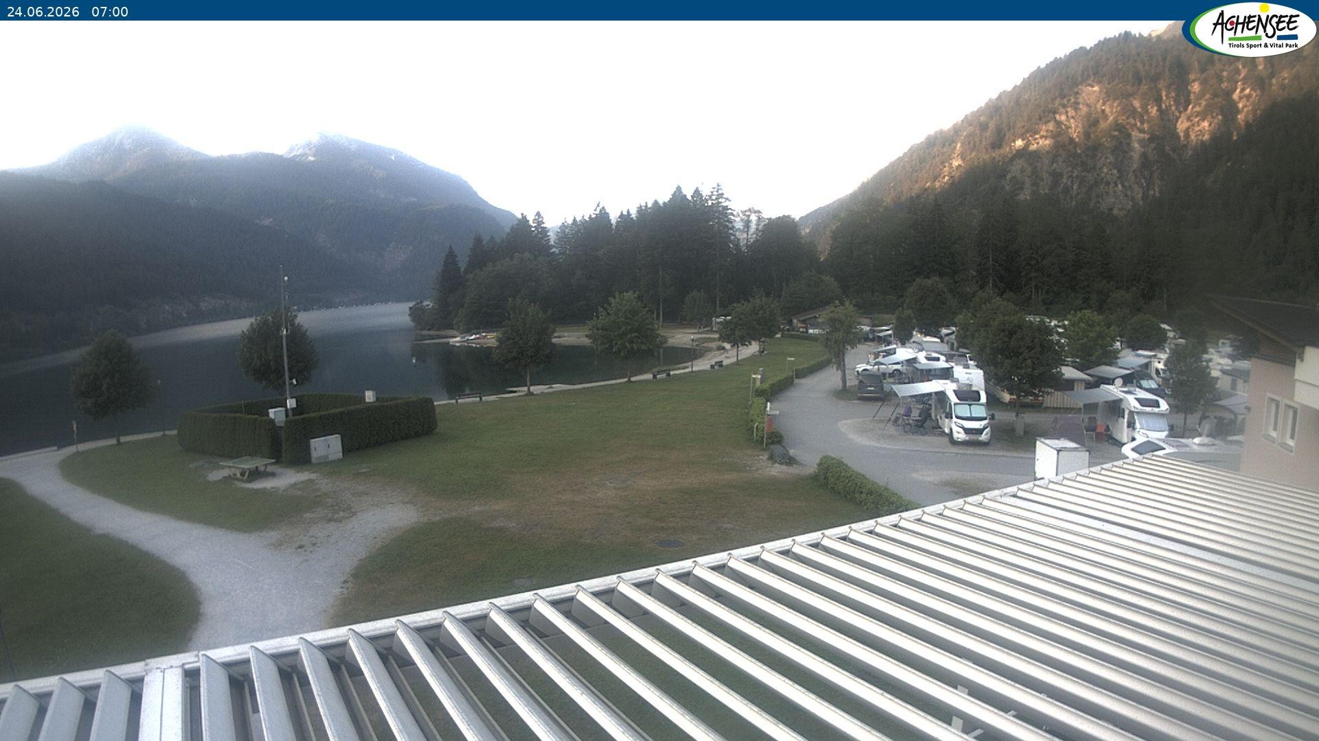 Archiv Foto Webcam Campingplatz am Achensee