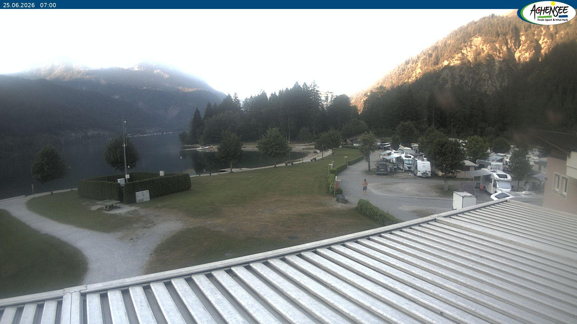 Archiv Foto Webcam Campingplatz am Achensee