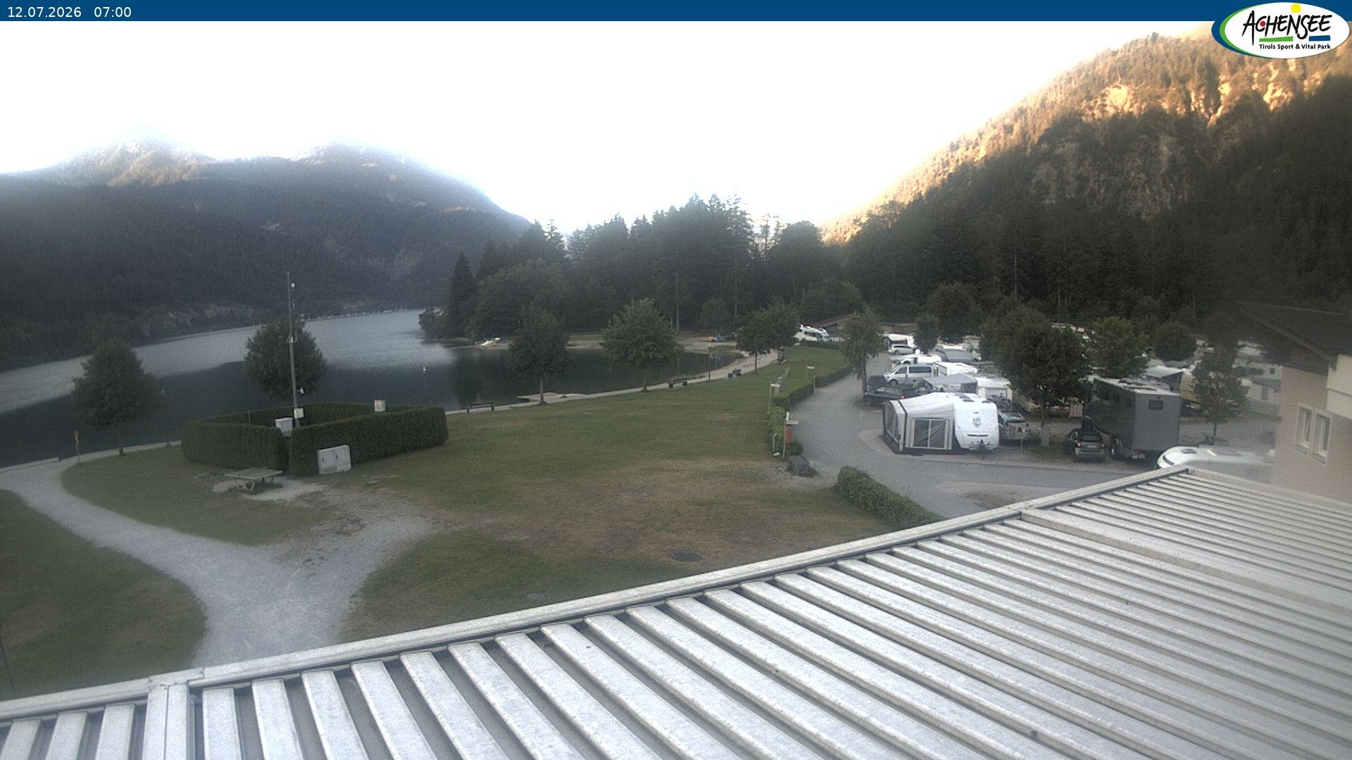 Archived image Webcam Camping ground Achensee