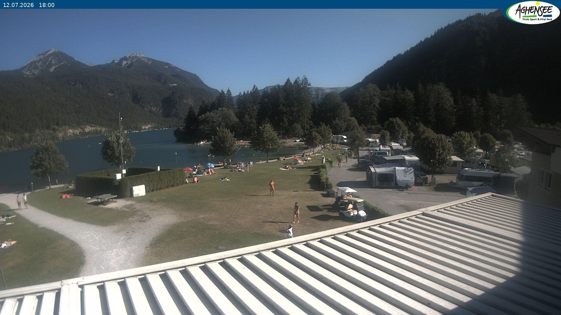 Archived image Webcam Camping ground Achensee