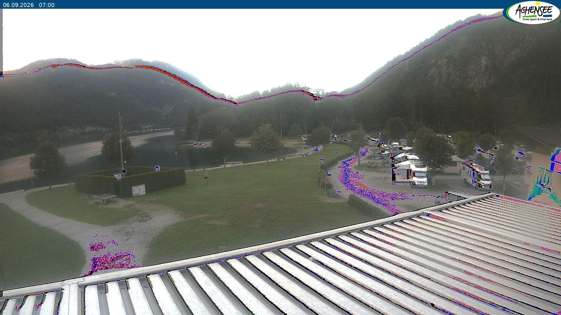 Archiv Foto Webcam Campingplatz am Achensee