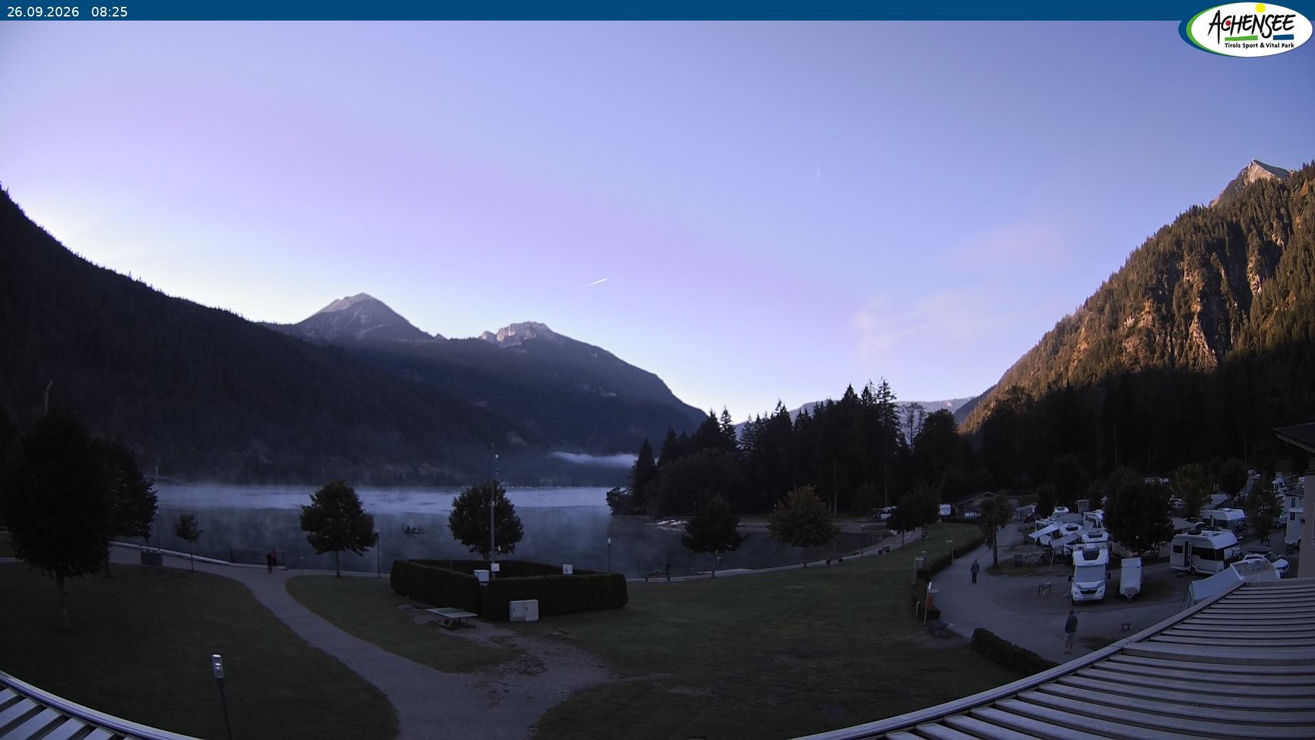 Archiv Foto Webcam Campingplatz am Achensee