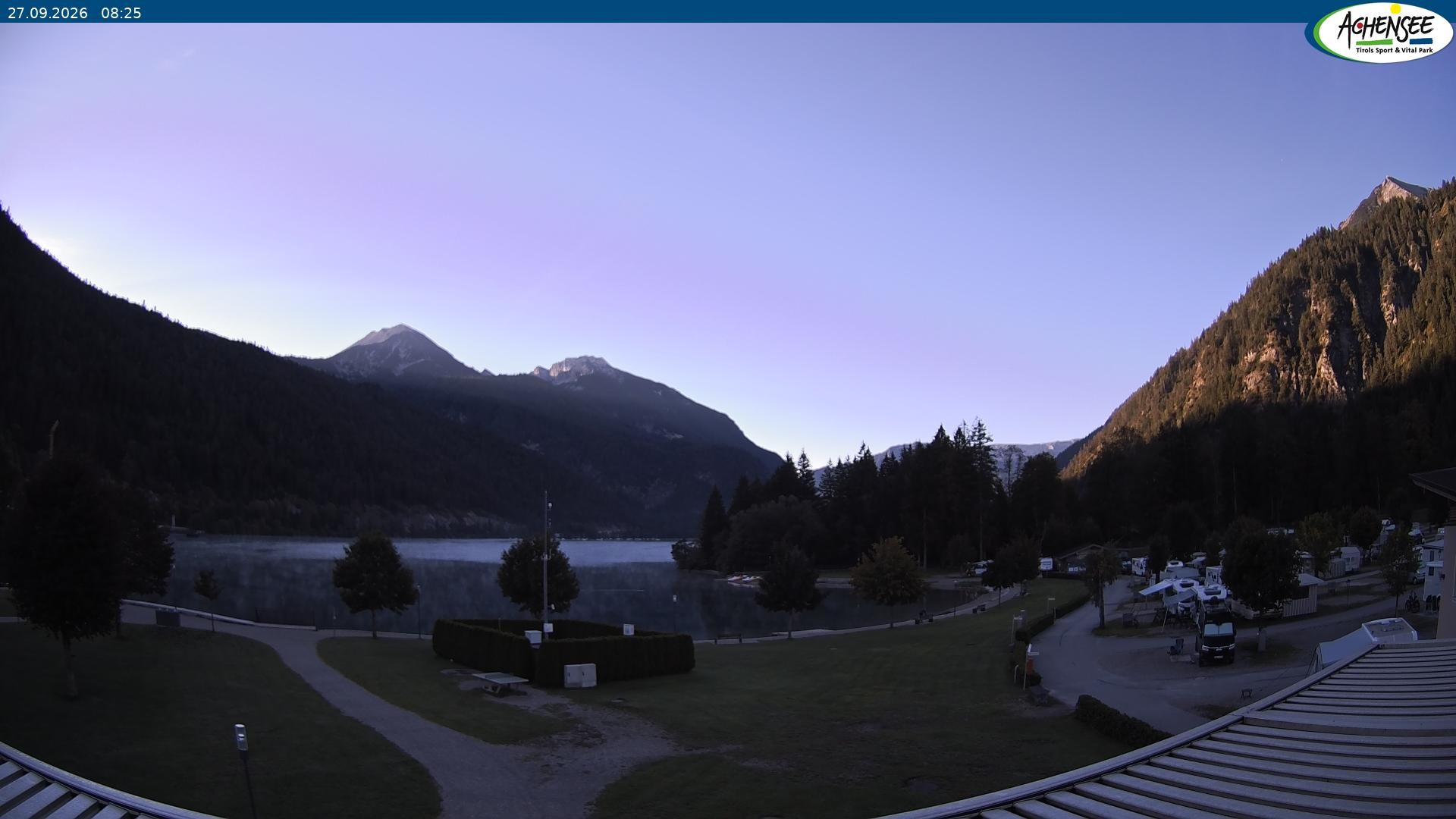 Archived image Webcam Camping ground Achensee