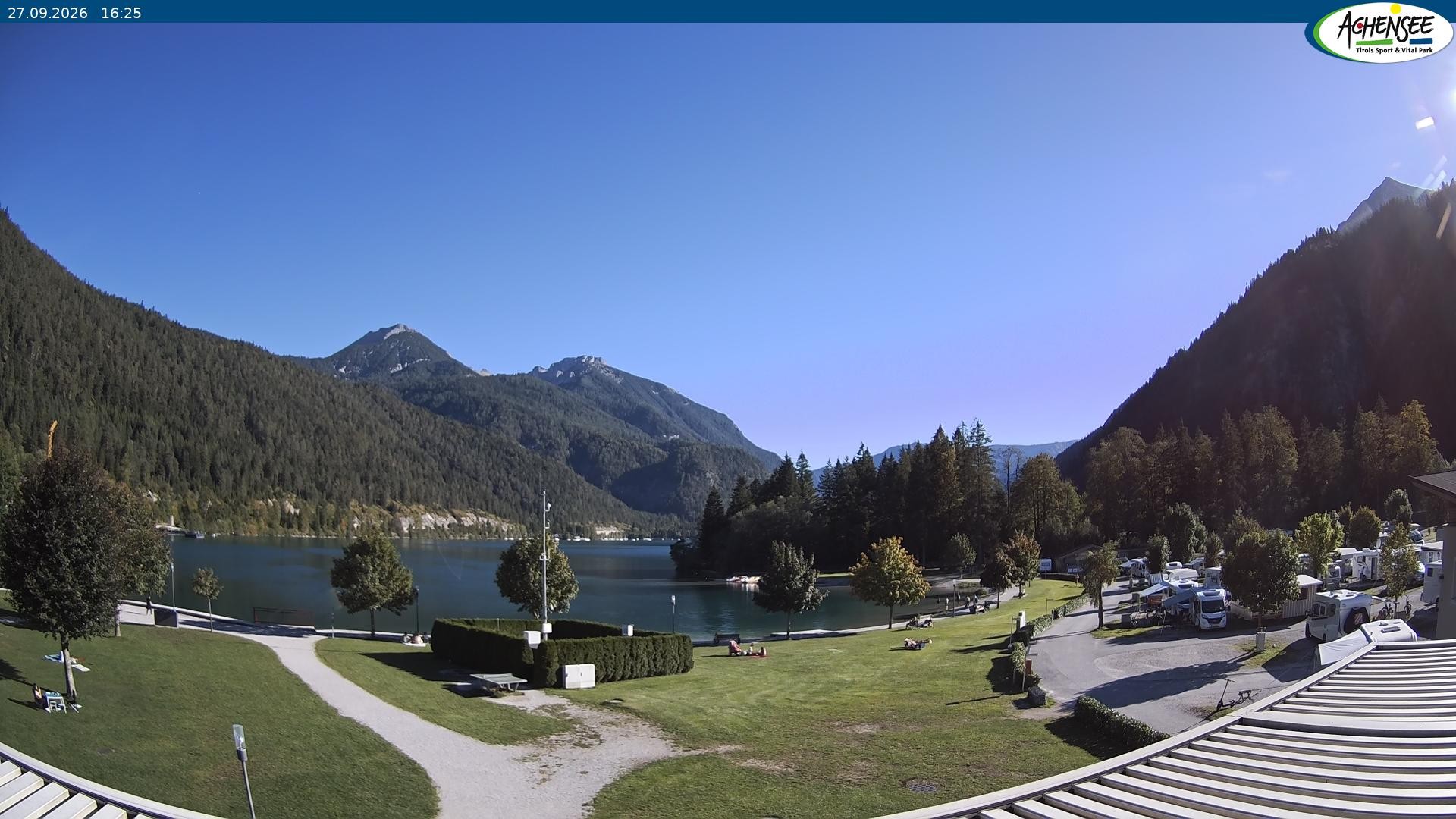 Archived image Webcam Camping ground Achensee