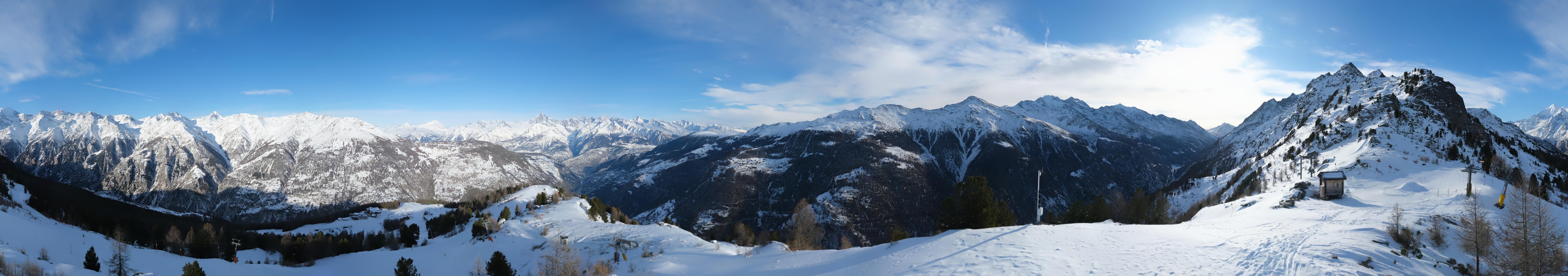 Archiv Foto Webcam Grächen im Wallis: Panorama Furggen