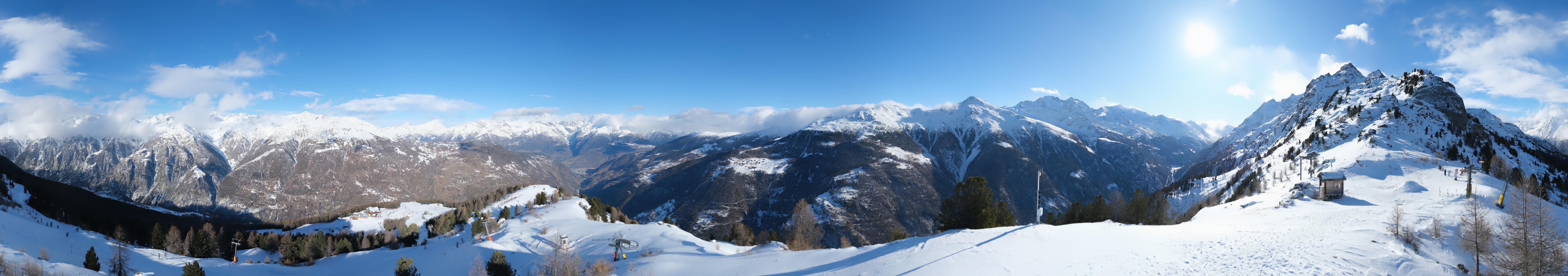 Archiv Foto Webcam Grächen im Wallis: Panorama Furggen