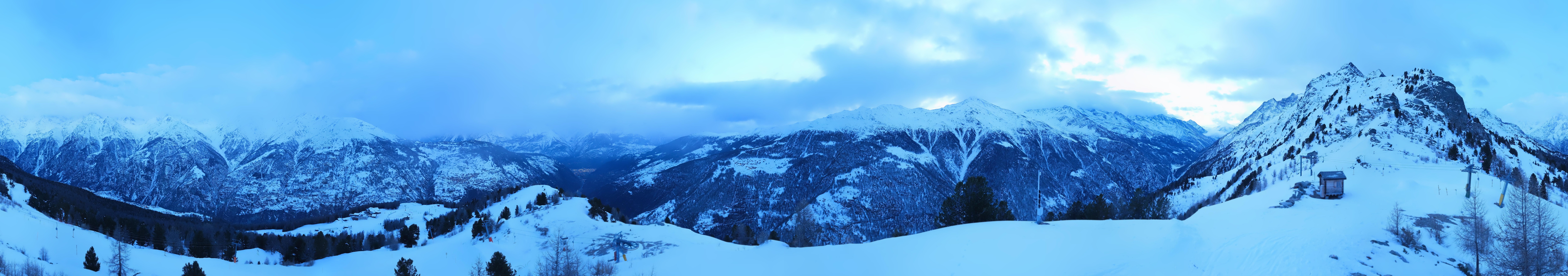 Archiv Foto Webcam Grächen im Wallis: Panorama Furggen