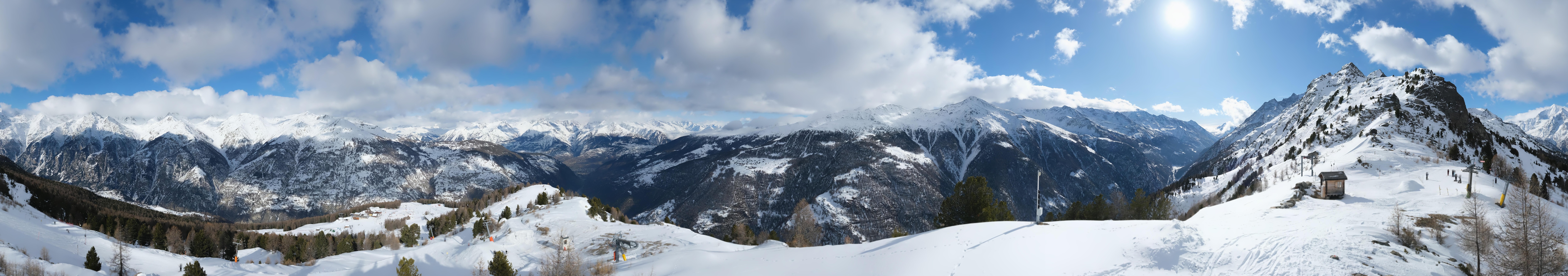 Archiv Foto Webcam Grächen im Wallis: Panorama Furggen