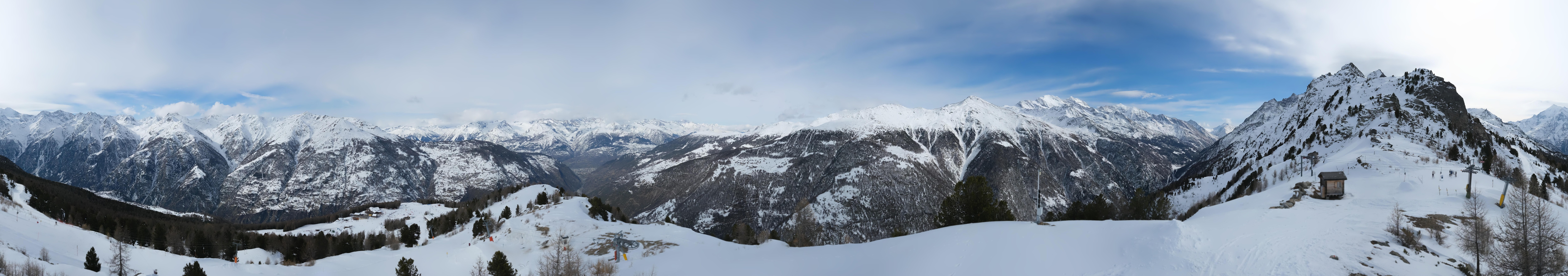 Archiv Foto Webcam Grächen im Wallis: Panorama Furggen