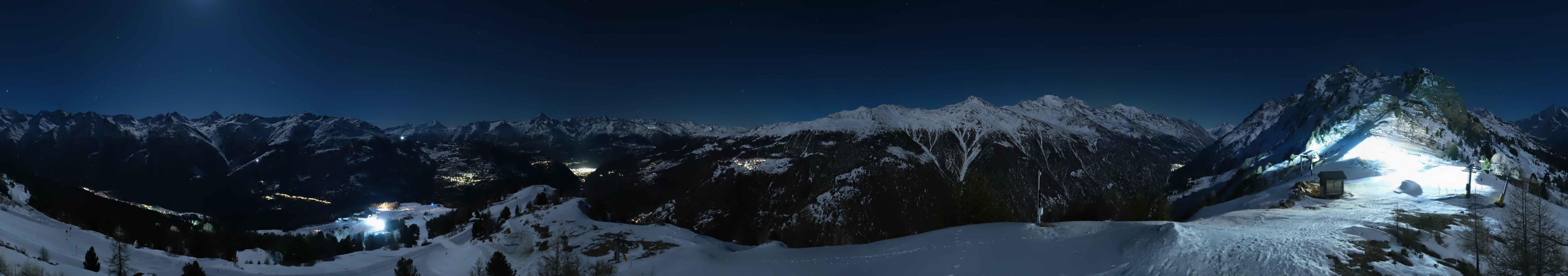 Archived image Webcam Panoramic view, Grächen in Valais