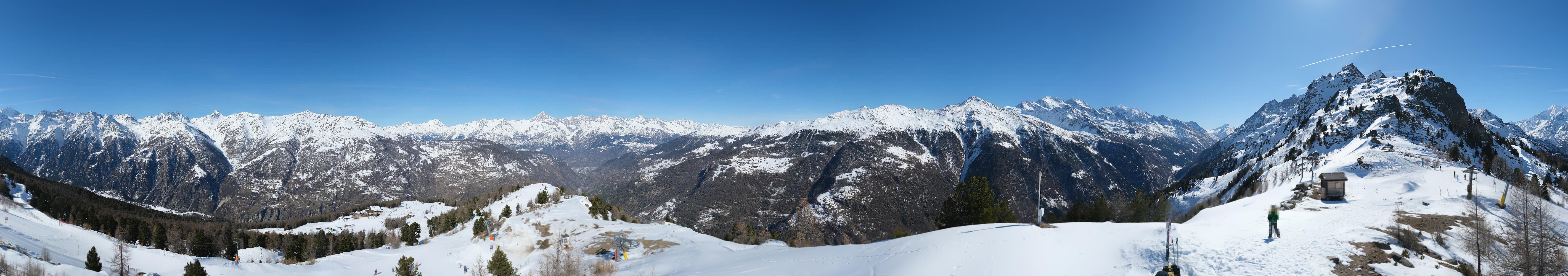 Archived image Webcam Panoramic view, Grächen in Valais