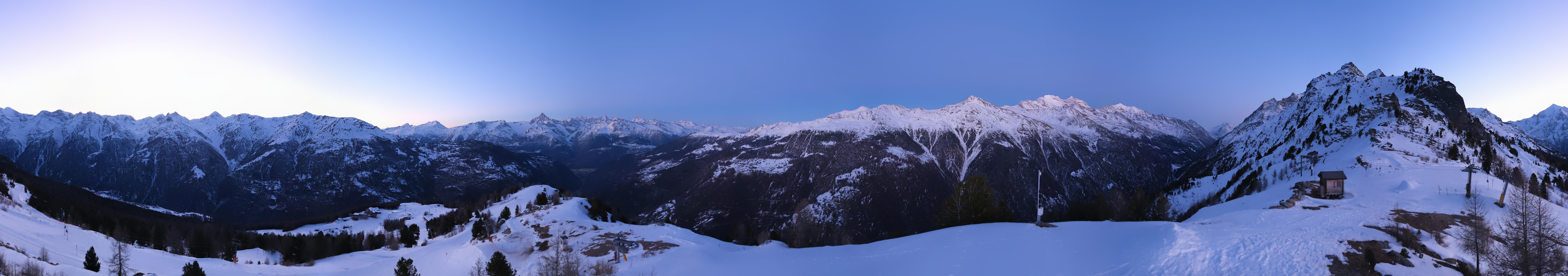 Archived image Webcam Panoramic view, Grächen in Valais
