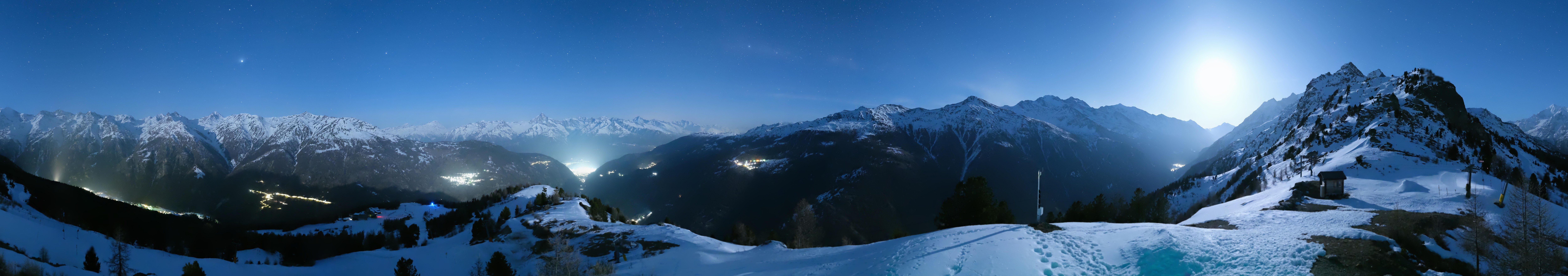 Archiv Foto Webcam Grächen im Wallis: Panorama Furggen
