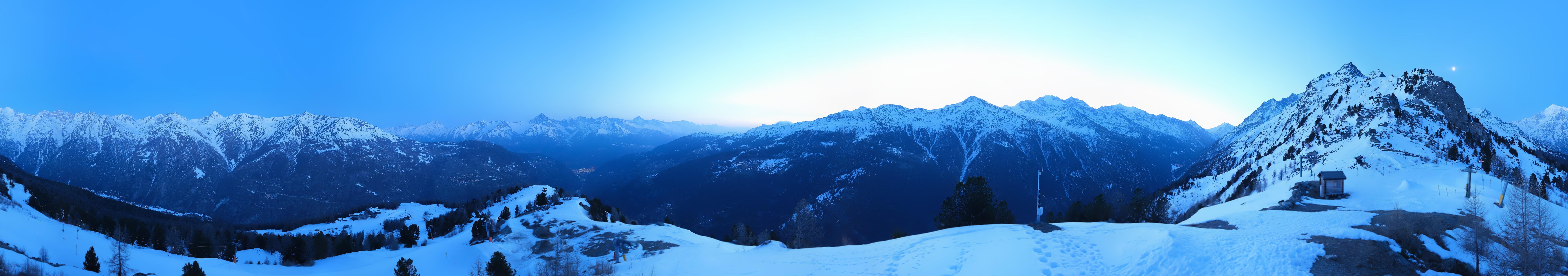 Archiv Foto Webcam Grächen im Wallis: Panorama Furggen