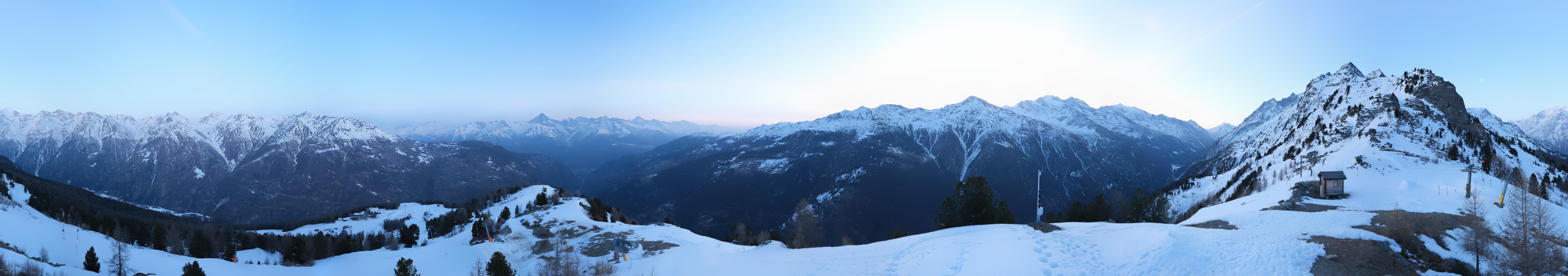 Archiv Foto Webcam Grächen im Wallis: Panorama Furggen
