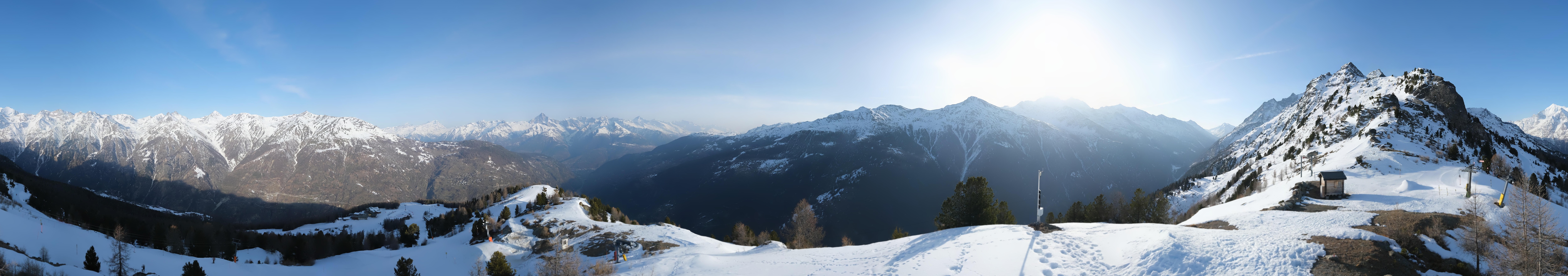 Archiv Foto Webcam Grächen im Wallis: Panorama Furggen