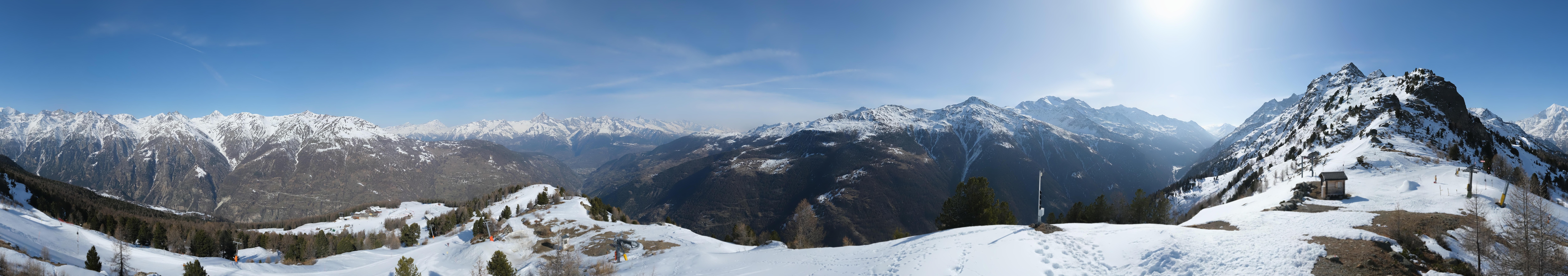 Archiv Foto Webcam Grächen im Wallis: Panorama Furggen