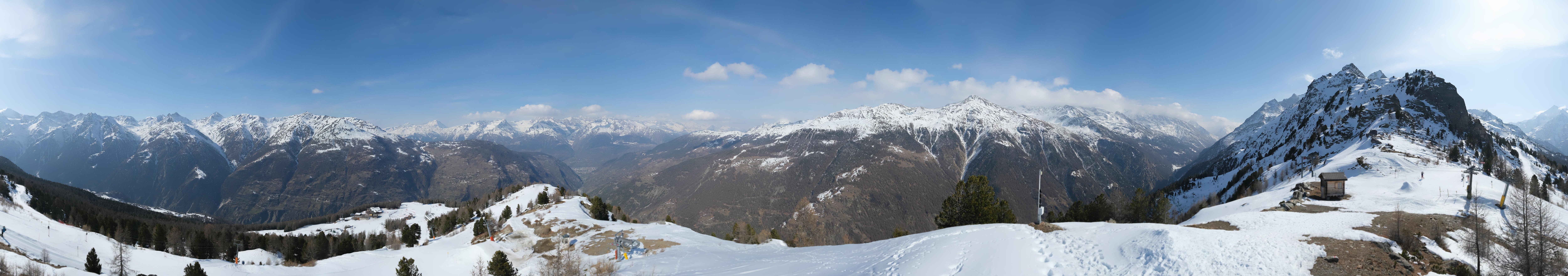 Archiv Foto Webcam Grächen im Wallis: Panorama Furggen
