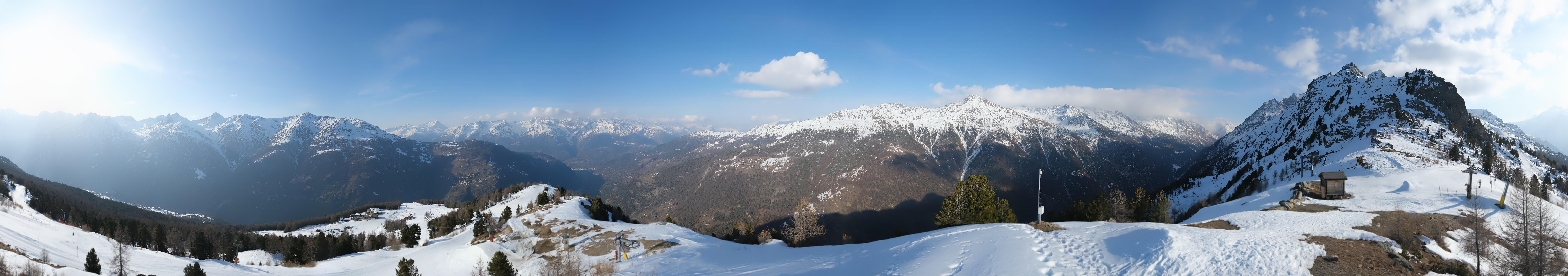 Archiv Foto Webcam Grächen im Wallis: Panorama Furggen