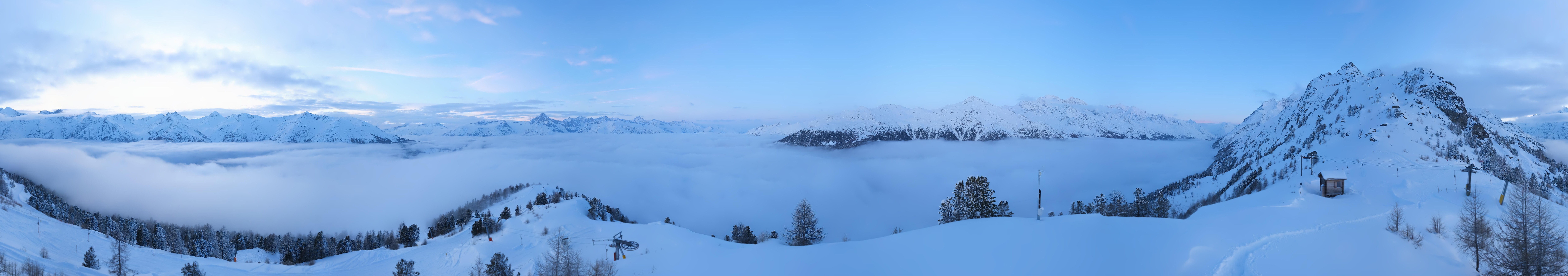 Archived image Webcam Panoramic view, Grächen in Valais