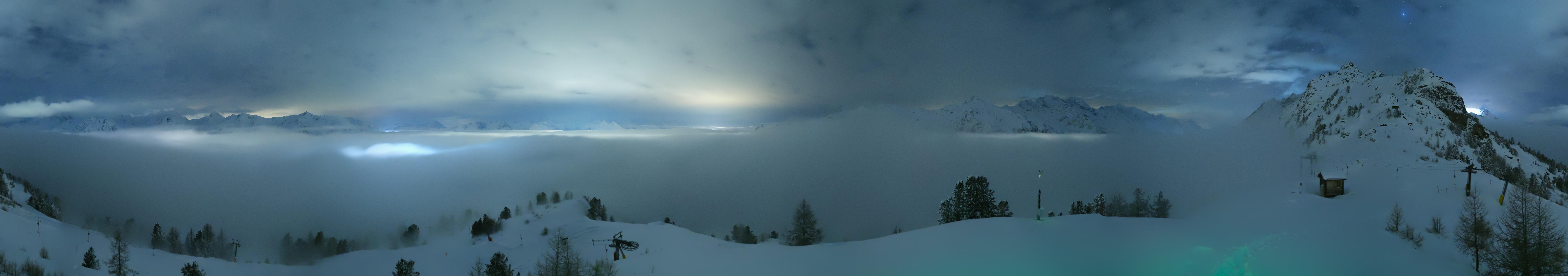 Archived image Webcam Panoramic view, Grächen in Valais