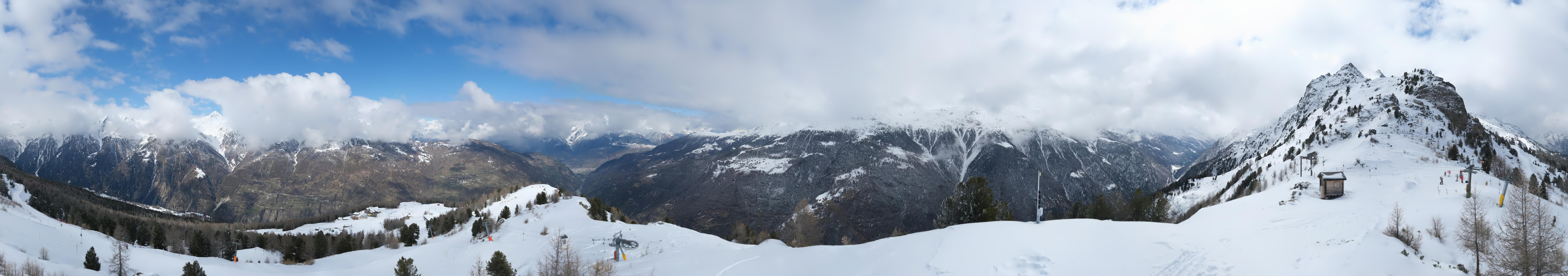Archiv Foto Webcam Grächen im Wallis: Panorama Furggen