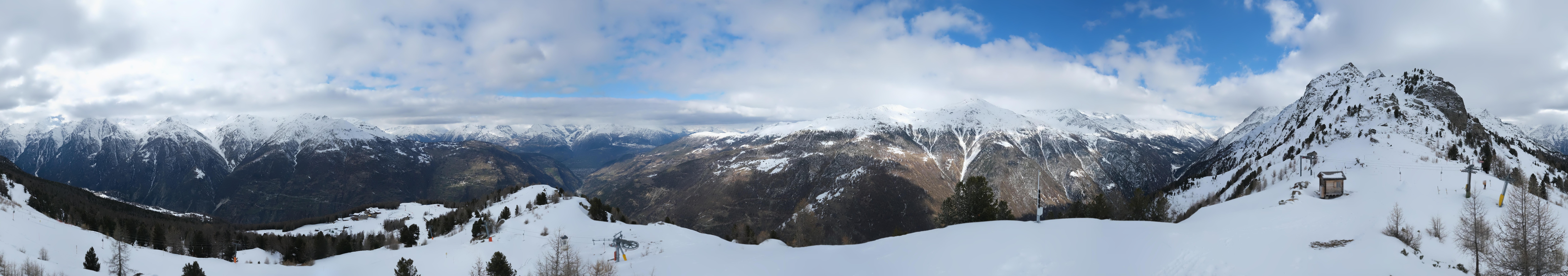 Archiv Foto Webcam Grächen im Wallis: Panorama Furggen