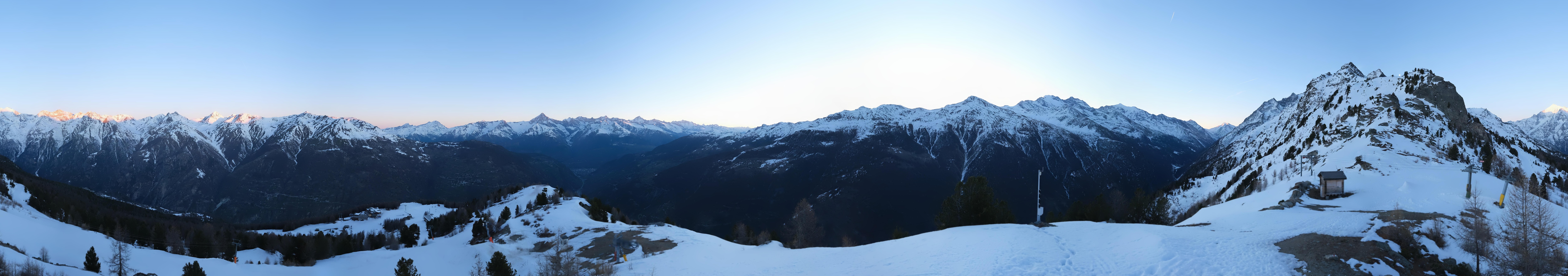 Archiv Foto Webcam Grächen im Wallis: Panorama Furggen