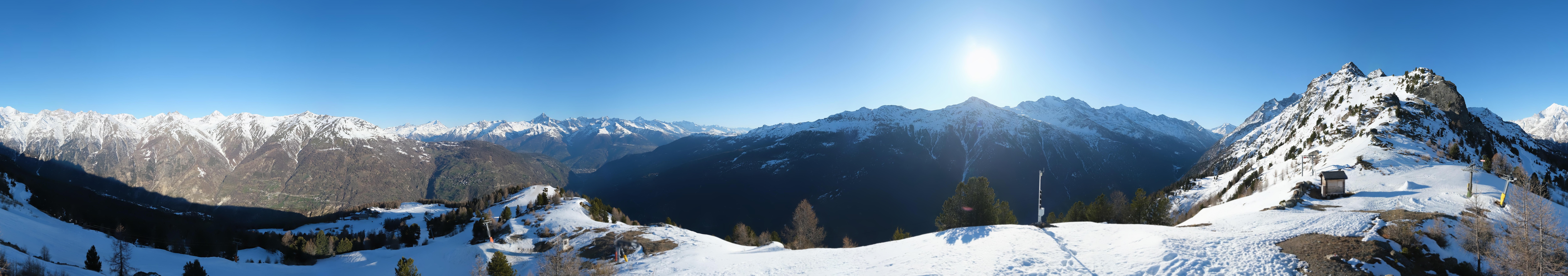 Archiv Foto Webcam Grächen im Wallis: Panorama Furggen