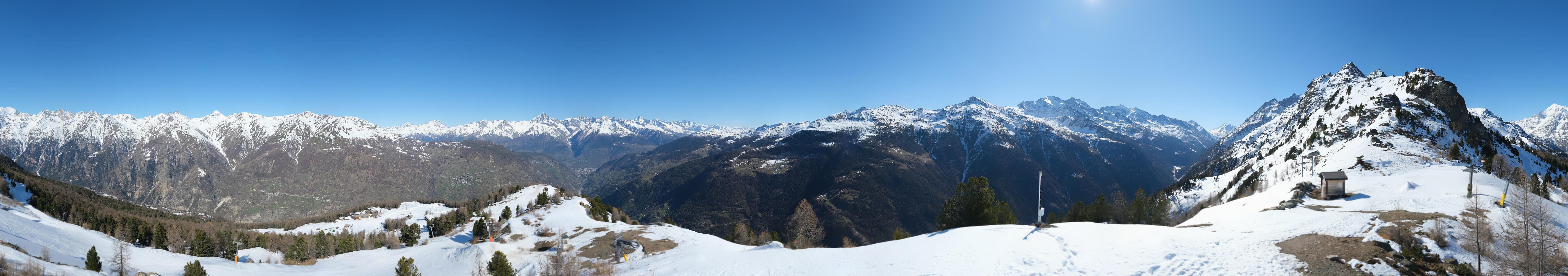 Archiv Foto Webcam Grächen im Wallis: Panorama Furggen