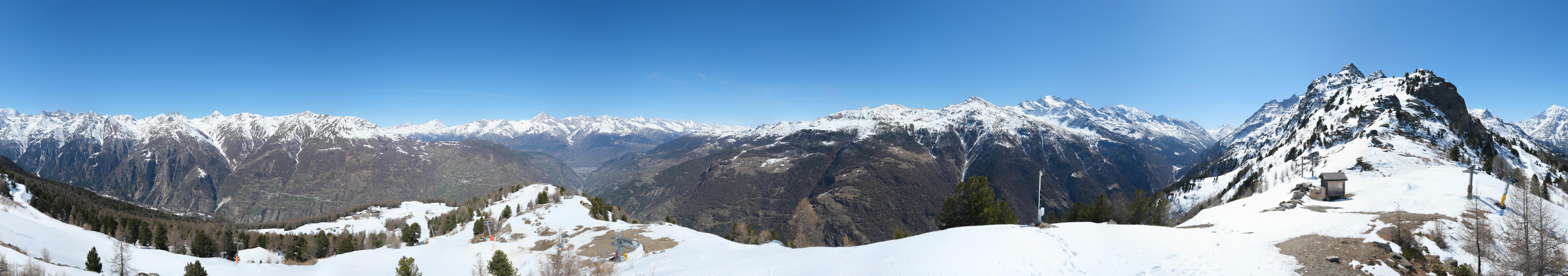 Archiv Foto Webcam Grächen im Wallis: Panorama Furggen