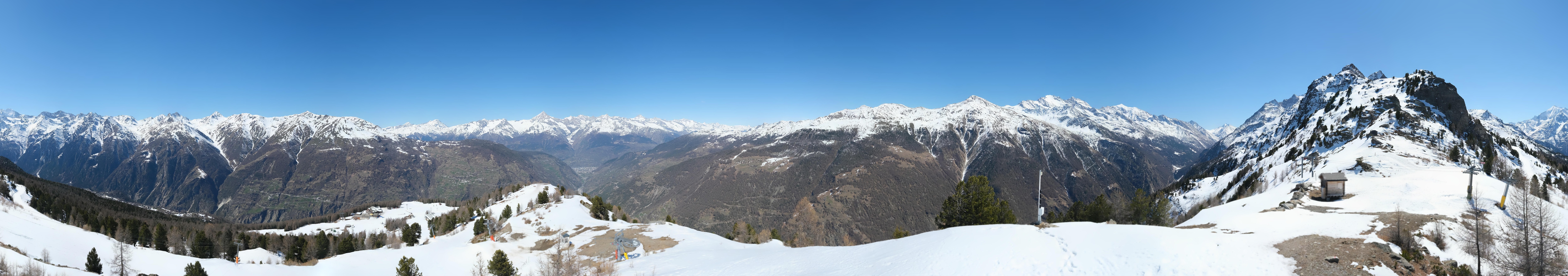 Archiv Foto Webcam Grächen im Wallis: Panorama Furggen