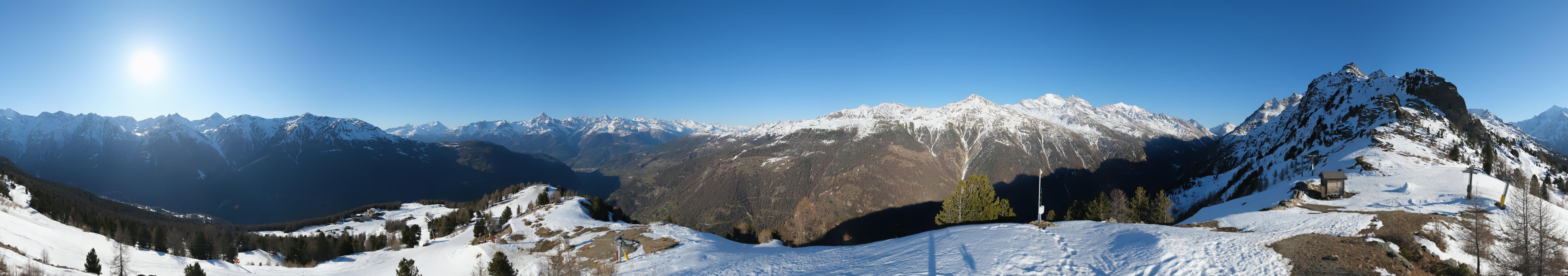 Archiv Foto Webcam Grächen im Wallis: Panorama Furggen