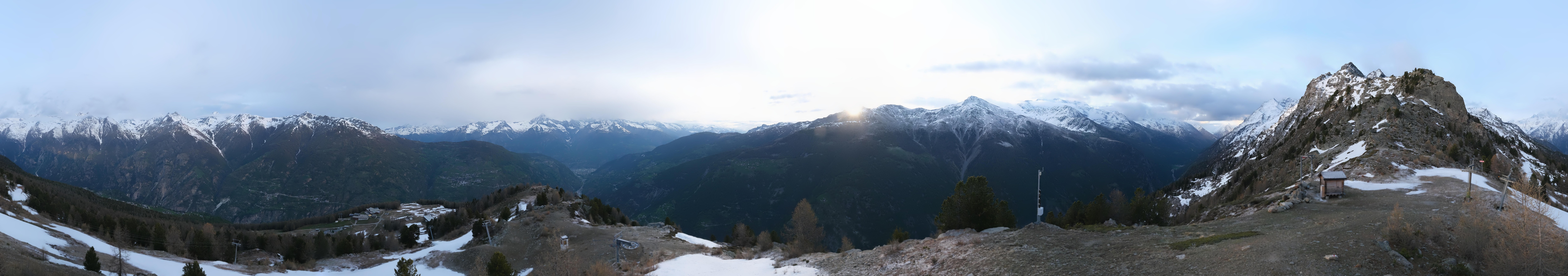 Archiv Foto Webcam Grächen im Wallis: Panorama Furggen