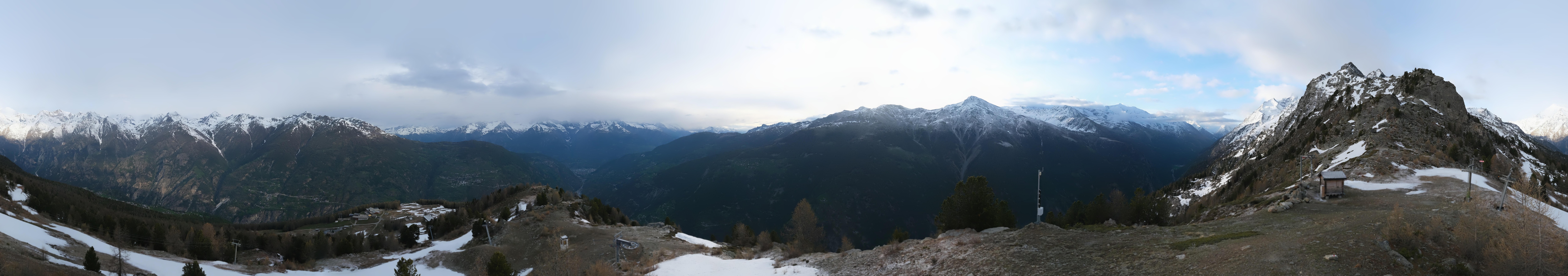 Archiv Foto Webcam Grächen im Wallis: Panorama Furggen
