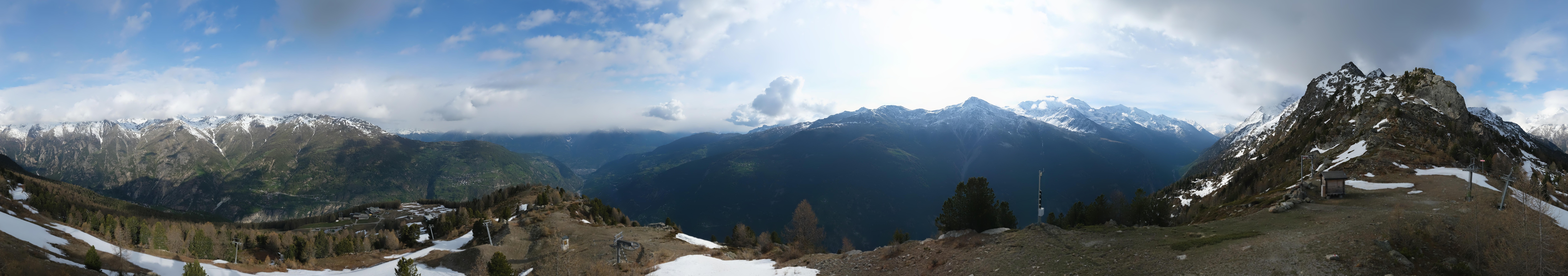 Archiv Foto Webcam Grächen im Wallis: Panorama Furggen