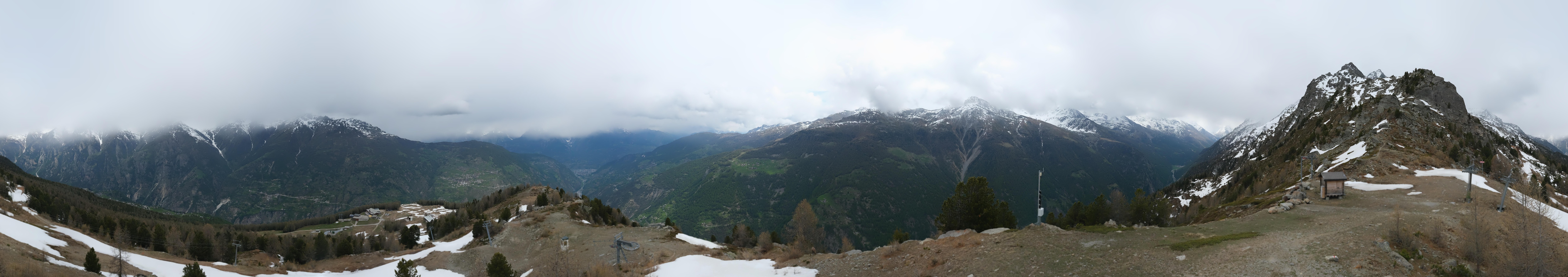 Archiv Foto Webcam Grächen im Wallis: Panorama Furggen