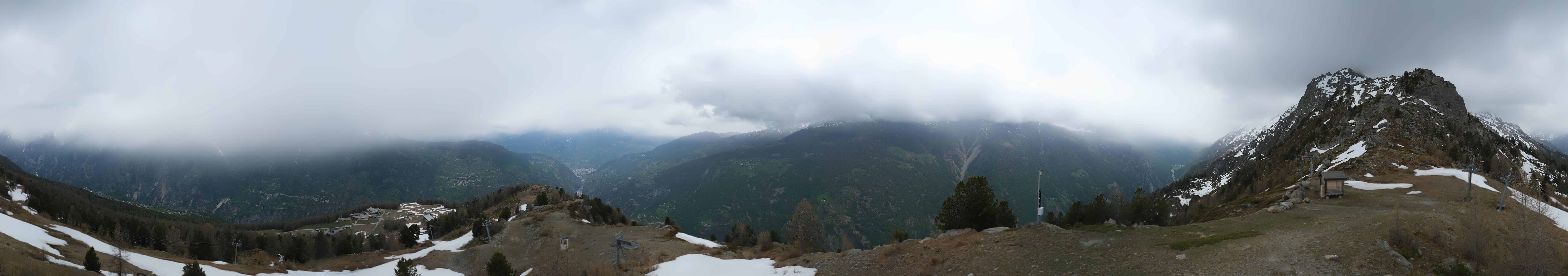 Archiv Foto Webcam Grächen im Wallis: Panorama Furggen