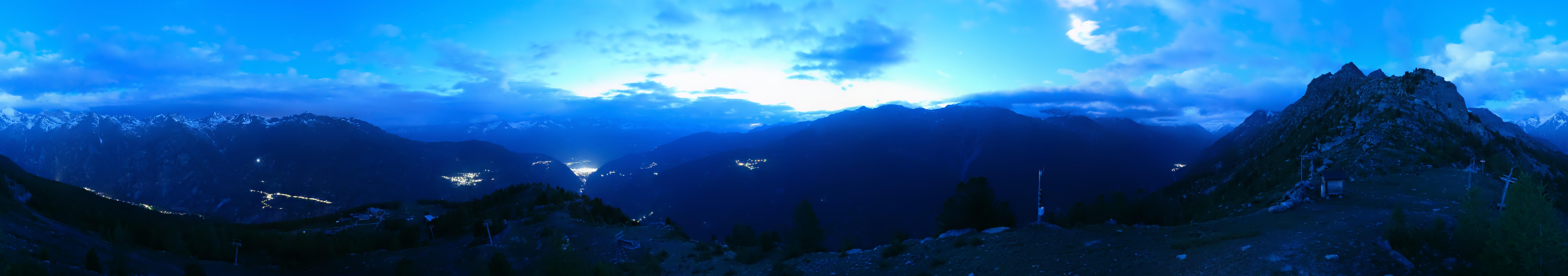 Archiv Foto Webcam Grächen im Wallis: Panorama Furggen