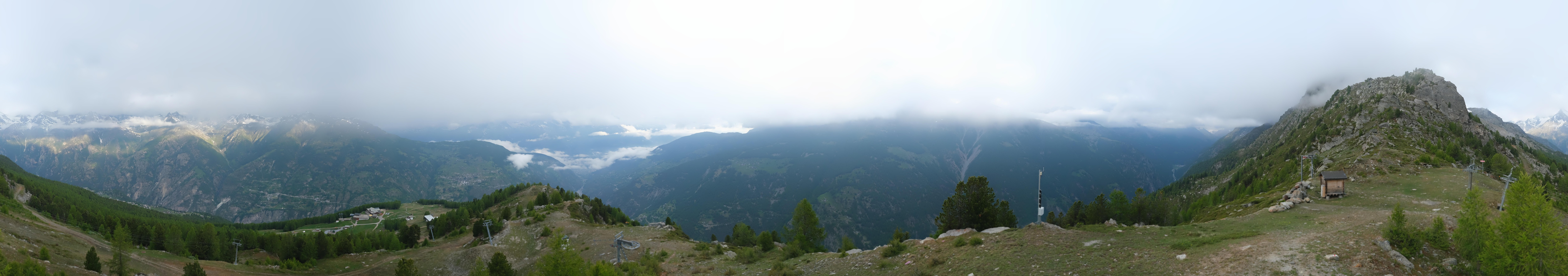 Archiv Foto Webcam Grächen im Wallis: Panorama Furggen