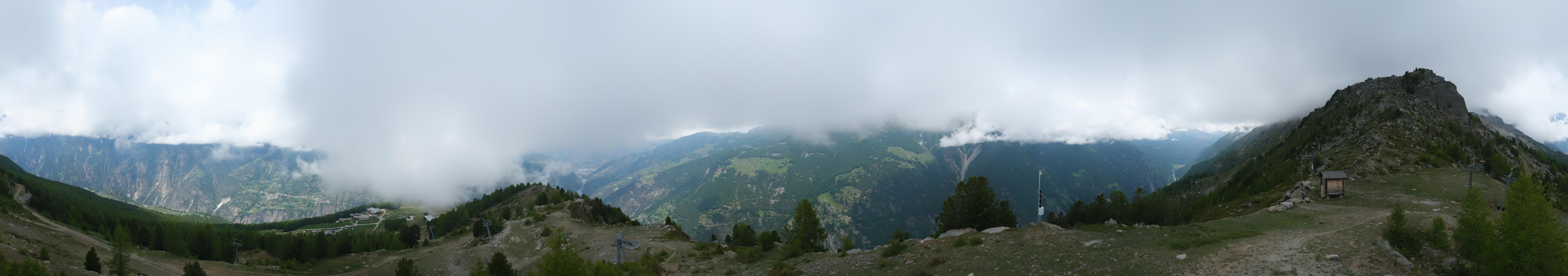 Archiv Foto Webcam Grächen im Wallis: Panorama Furggen
