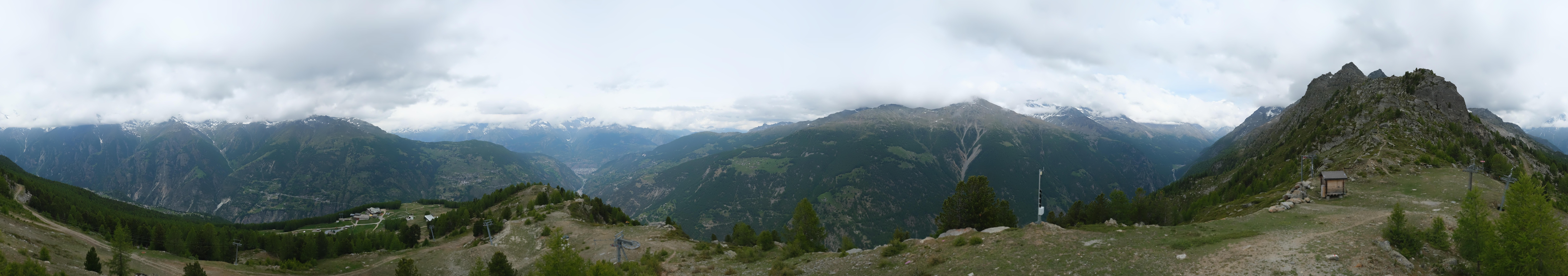 Archiv Foto Webcam Grächen im Wallis: Panorama Furggen
