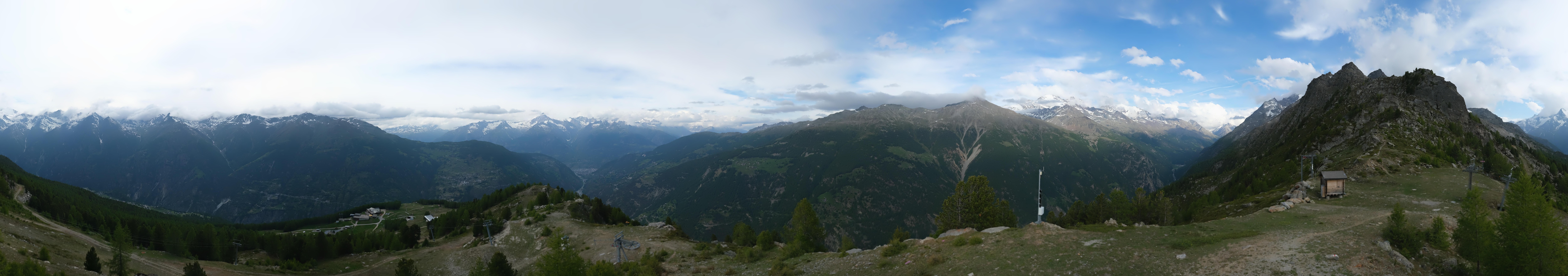 Archiv Foto Webcam Grächen im Wallis: Panorama Furggen