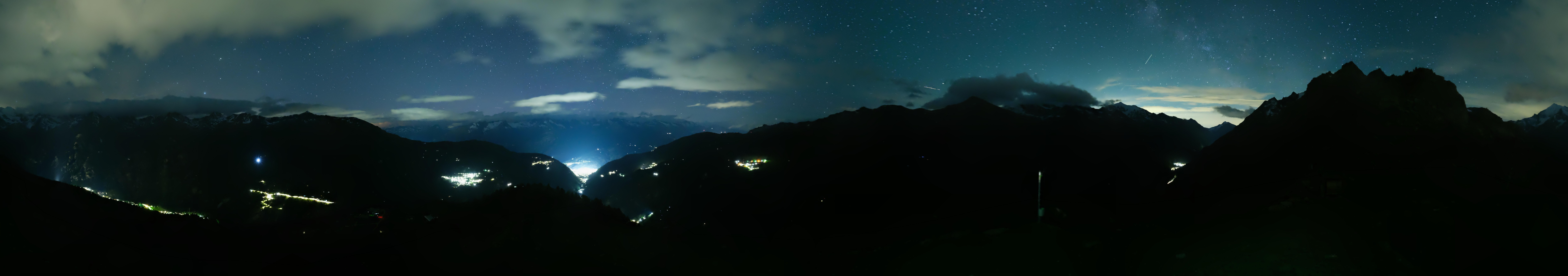 Archived image Webcam Panoramic view, Grächen in Valais