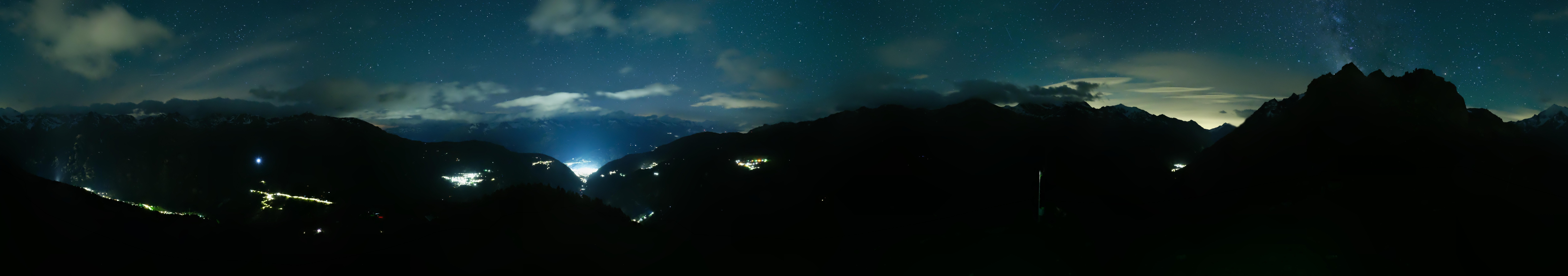 Archived image Webcam Panoramic view, Grächen in Valais