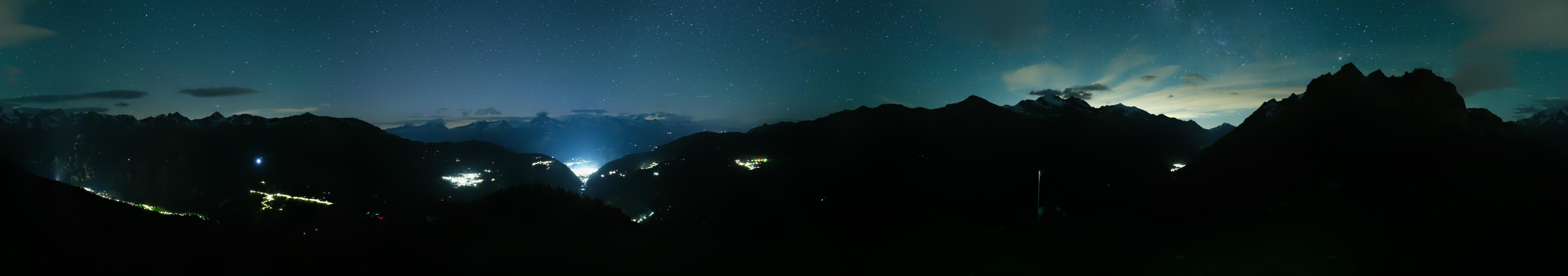 Archived image Webcam Panoramic view, Grächen in Valais