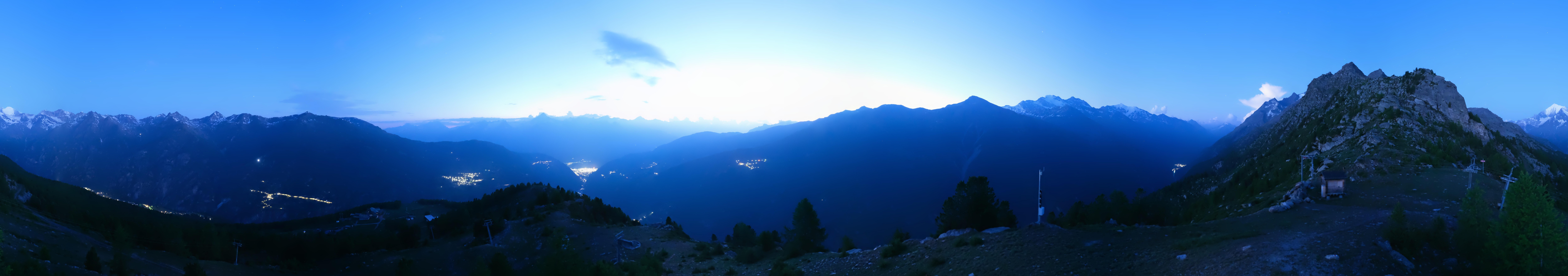 Archiv Foto Webcam Grächen im Wallis: Panorama Furggen