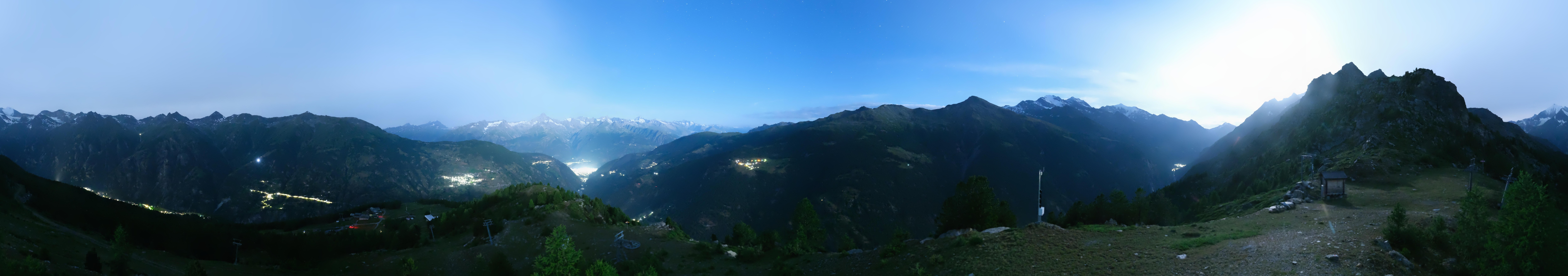 Archiv Foto Webcam Grächen im Wallis: Panorama Furggen